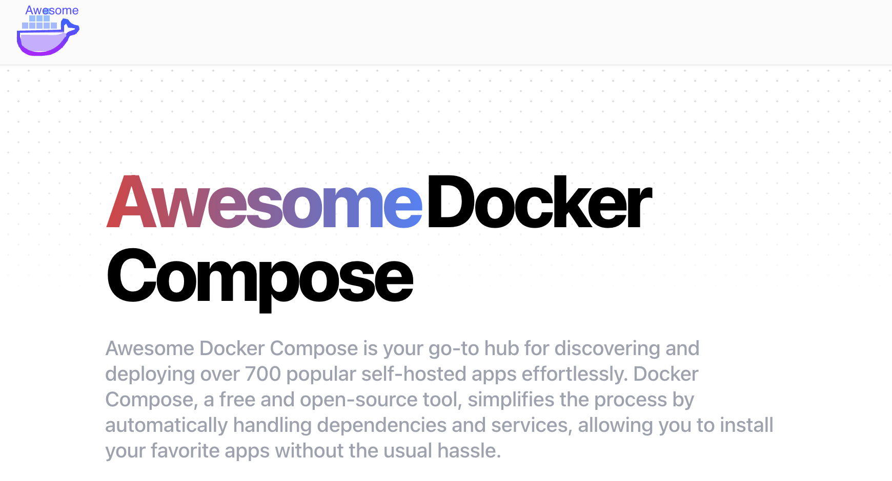 معرفی Awesome Docker Compose بهشت علاقه‌مندان به اپلیکیشن‌های خود-میزبان